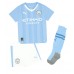 Manchester City Jeremy Doku #11 Domaci Dres za Dječji 2023-24 Kratak Rukavima (+ kratke hlače)